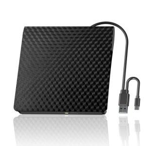 PC용 외장 /DVD 드라이브, 50G 디스크 외장 드라이브 지원, 휴대용 USB 3.0 및 Type-C 블러레이 드라이브, 노트북, 데스크탑, Mac용 Windows XP/7/8/10/11 MacOS에 적합한 버너