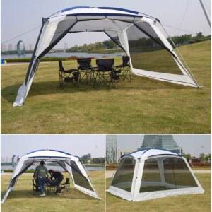 대형원터치텐트 메쉬텐트 감성 돔쉘터 실버 오토 LAN 비닐 OLF 8인 비달리도 모기장