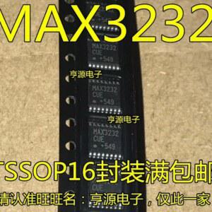10PCS MAX3232EUE MAX3232CUE 원본 232 RS TSSOP16 누에보