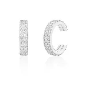 [디일공이]Silver925 베이직 파베 이어 커프(1개)