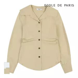 [에꼴드파리] 빅카라 허리셔링 블라우스_CB28WBA005Z