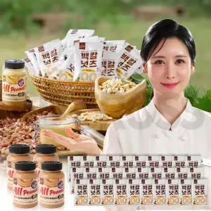 올피넛 고단백 땅콩버터 100 설탕 무첨가 무가당 무설탕 땅콩 피넛 잼 쨈 버터 땅콩버터 4통+백칼넛츠 30봉