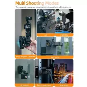 써니라이프 360    DJI OSMO 360/OSMO Pocket 3/Action 5 Pro/Insta 360 X5 카메라 부품용 회전 자기 배낭