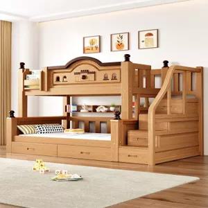이층침대 원목 다기능 어린이 침대 소형 공간 활용