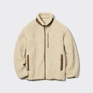 UNIQLO 윈드 블럭 아우터 재킷(긴팔) 오렌지 후리스 브라운