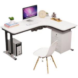 기억자 책상 컴퓨터 ㄱ책상 서재 ㄱ자책상 레트로 선반 조립식 모서리 코너책상 화이트 L자