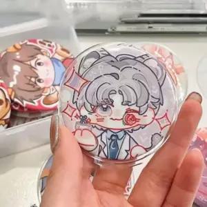 전시 정리 케이스 투명 커버 캔뱃지 보관함 100개입