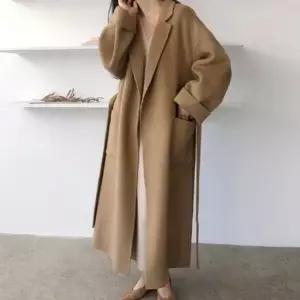 [라일리여성의류] Rly 겨울 아우터 모직 롱코트 허리 핏조절