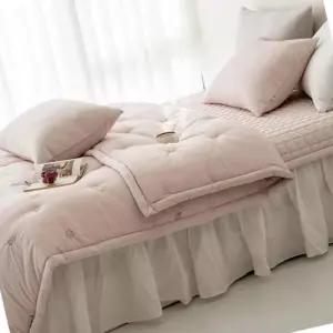 베드프레드 알찬싱글세트 핑크 예단 꽃무늬 항진드기