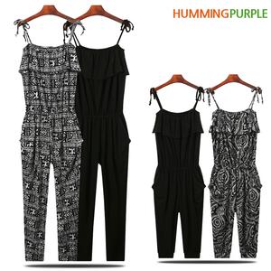 [허밍퍼플]점프수트/멜빵바지 치마 시원한 여름 끈 통바지 비치 웨어 드레스 롱 원피스 빅사이즈 여성의류