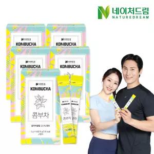 [소비기한 26.09.24] 레몬 콤부차 분말스틱 14포 x 5박스