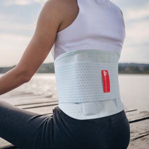 [국내제조 의료기기] 허리보호대 바른자세밴드 통풍 메쉬 2중 지지대 허리 압박밴드