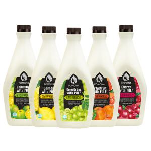 포모나 톡톡베이스 레드자몽 레몬 체리 깔라만시 청포도 5종 1.2kg 모음