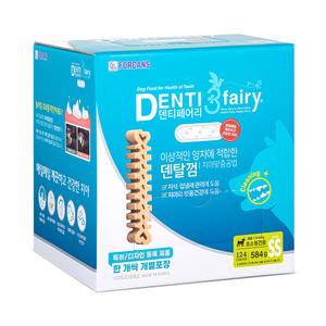 덴티페어리 디스펜서 SS 초소형견용 124개입 낱개포장 584g 포켄스 강아지 덴탈껌
