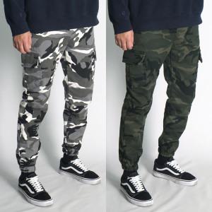 겨울용 카모 속기모 카고조거팬츠 빅사이즈 밀리터리 위장 반밴딩 스판 조커바지