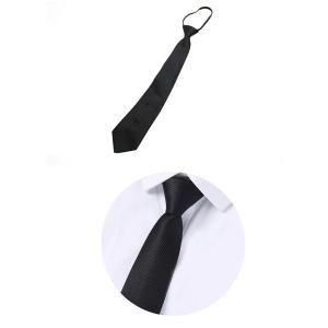 자동 지퍼 넥타이 조문 조의 경조사 면접 -검정
