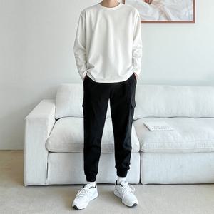 5컬러 카고 스판 밴딩팬츠 조거 일자핏 빅사이즈 커플룩 카고바지