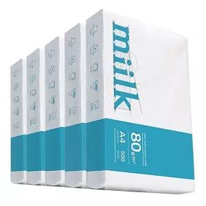 한국제지 Milk 밀크 A4용지 복사 에이포 용지 복사지 대용량 80g 2500매