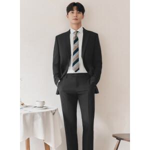 [롯데백화점]리얼지오지아 25SS 4계절 데일리 차콜 정장수트 ADF5SB1901 CM9344