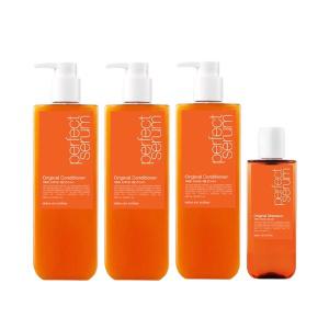 미쟝센 퍼펙트 세럼 컨디셔너 오리지널, 680ml, 3개 + 증정 (샴푸 오리지널 140ml, 1개)