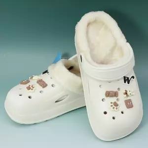 윈윈 겨울 털샌들 230~280mm 털슬리퍼 털실내화 방한화 털신 학교 식당 사무실 병원 만능 방한슬리퍼