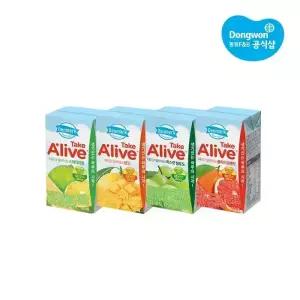 [동원] 덴마크 테이크 얼라이브 120ml 48개 (자몽/망고/청포도/오렌지)
