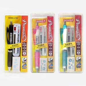 동아 프로매틱 샤프 샤프심 지우개 세트 필기구 색상 랜덤발송 입학선물 졸업선물 어린이날 학생 단체선물