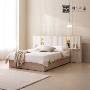 금성침대 베드리움 브리드 LED 원목침대Q 프레임+사이드패널 1EA