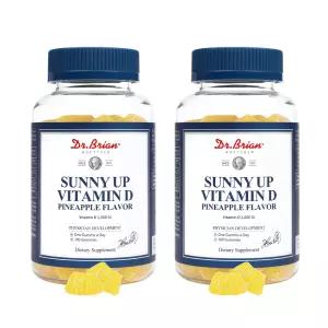 닥터브라이언 써니업 비타민D 파인애플맛, 100구미, 2개