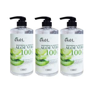 올레이디 이켈 알로에베라 수딩젤 100% 대용량 1000mlx3개 알로에겔 수분 진정 보습 크림