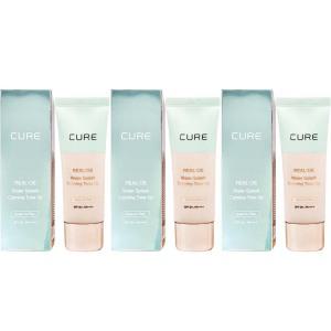 김정문알로에 큐어 리알로에 워터 스플래쉬 카밍 톤업40g x3개 올인원 톤업 베이스 c3