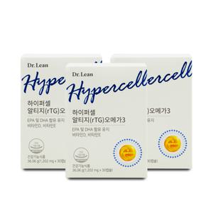 닥터린 하이퍼셀 알티지(rTG) 오메가3 1202mg x 30캡슐 X 3박스 I