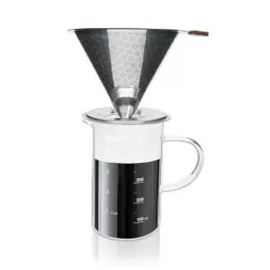 코코비아 스텐 커피 드리퍼+내열유리 커피 서버 핸드드립세트