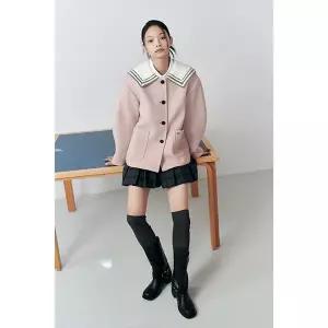 [LAP](광주신세계)탈착니트카라 볼륨소매코트 AQ4WTB64