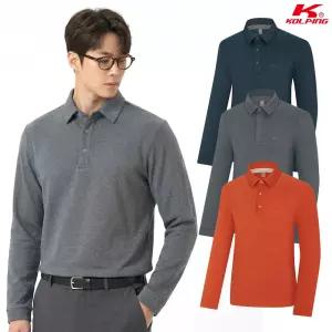콜핑 남성 기모 등산 긴팔 카라 티셔츠 신축 보온 경량 2444TK370M