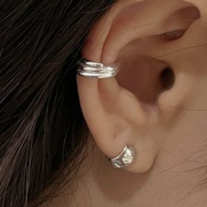 925실버 세줄 이어커프 깔끔한 세줄귀찌 