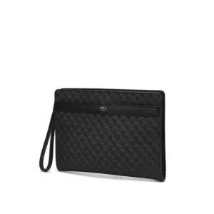 [갤러리아] DBBA5E034 닥스 블랙 DD 패턴 PVC 클러치백