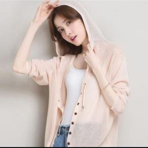 가디건 비치웨어 간절기 여름 후드 시스루 니트가디건