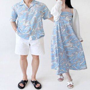 [기타]남여 롱비치 원피스 커플비치웨어 (WFGOPOH)