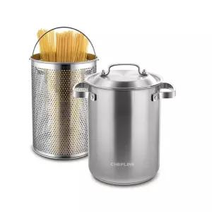 셰프라인 304스테인레스 파스타냄비 4.3L CLHH-FP1A 깊이25cm 304채망