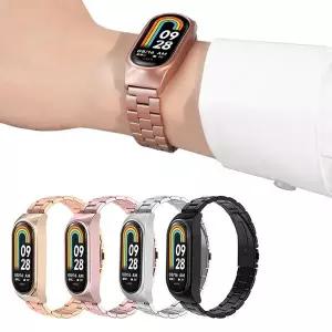 포유 메탈 샤오미 미밴드8 전용 스트랩 시계줄 루프 밴드 줄