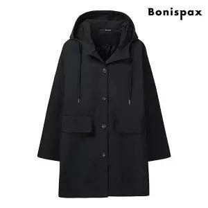 [보니스팍스]후드 야상 미디 루즈핏 자켓 (XP1JK010L0)