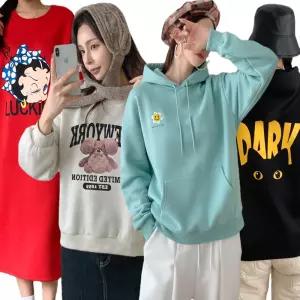 [10%할인]따뜻한 맨투맨/후드/롱원피스 연말빅세일! 무료반품혜택/빅사이즈/55~88/조거/기모