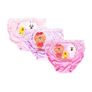 라인프렌즈 여아 포크 삼각 3매