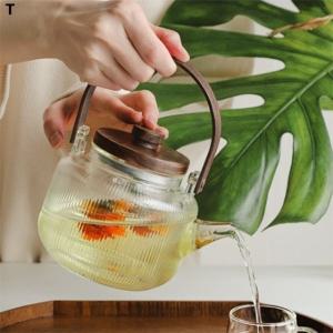 이든 내열유리 티포트 직화 D타입 1L 주전자 증류식 직화 디포트 내열유리 티포트 주전자