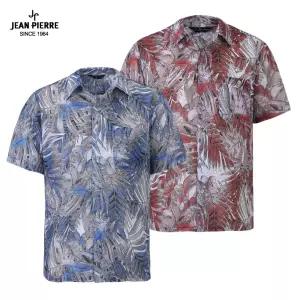 2025 쟌피엘 여름 백화점용 남자 쿨 하와이안 체크 반팔셔츠 남성 여름셔츠 비치웨어 반팔남방 휴가룩 JP
