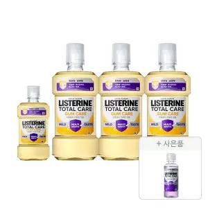 리스테린 검케어 마일드 750ml, 3개+250ml, 1개+증정(토탈케어 마일드 100ml, 1개)