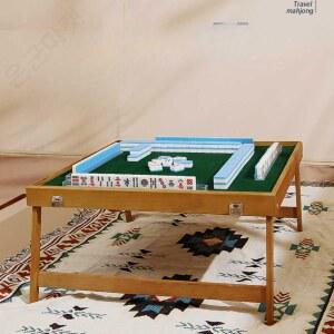 마작 테이블 세트 캠핑 파티 기숙사 카페 접이식 책상 테이블세트 마작패 다이 포커 수납봉투