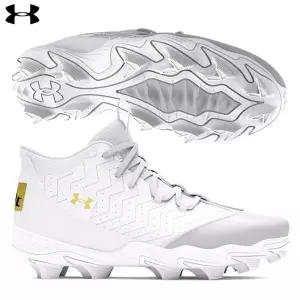 언더아머 하퍼9 발목 포인트화 화이트 3027442 101 야구화