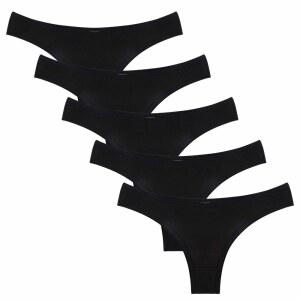 나이트aste 여성용 소프트 코튼 탕가 팬티 5팩, 통기성 치키 비키니 스포츠 속옷